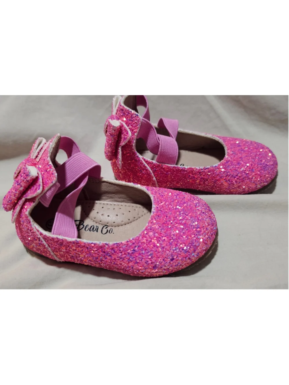 Baby Girl A Bear Co. Pink Glitter Dress Shoes Size 6
